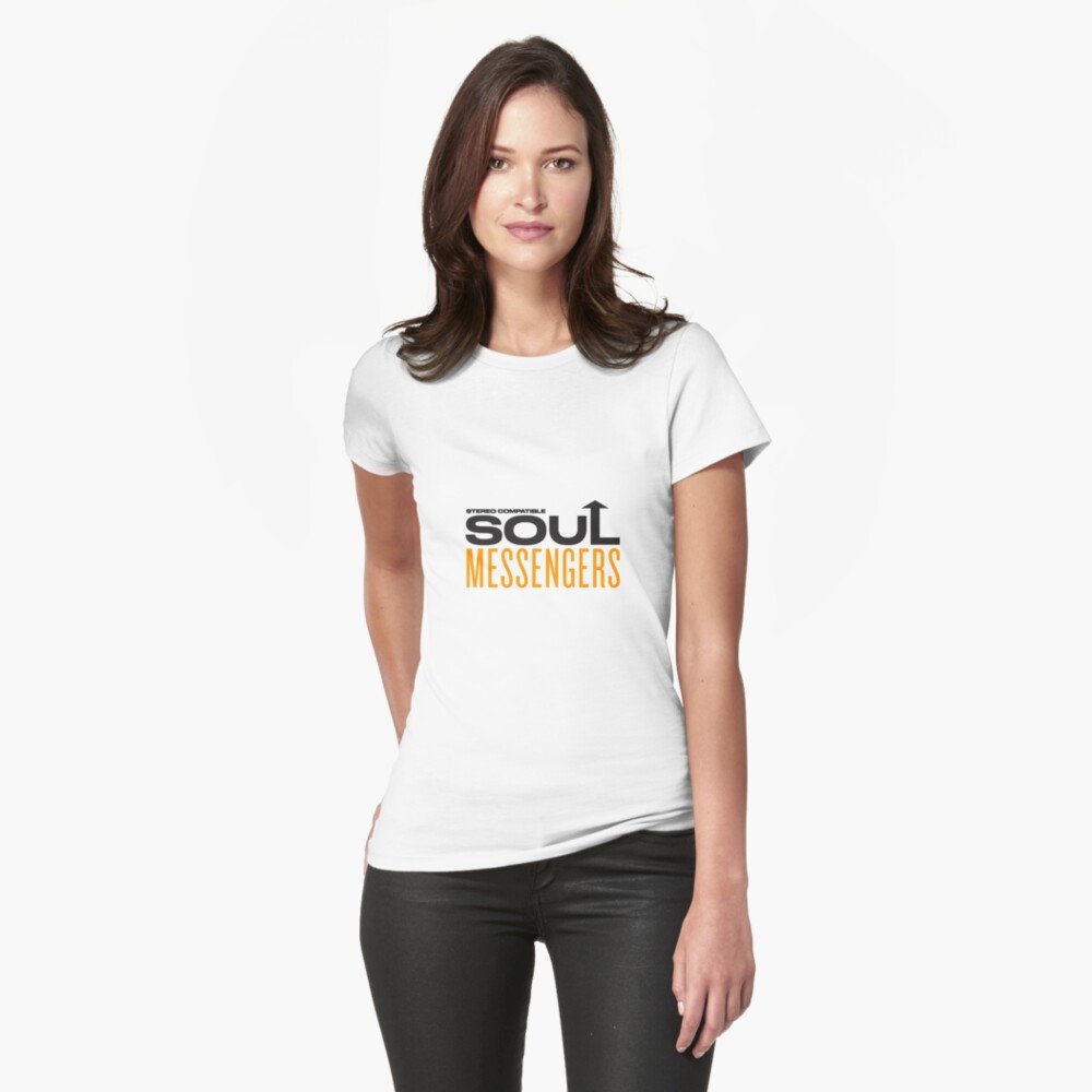 Soul Messengers black fitted t-shirt